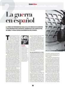 La guerra en español. Corresponsales de guerra españoles. tintaLibre de enero 2014