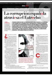 La corrupción española atraviesa el Estrecho. Capítulo de Limones negros en tintaLibre. Abril 2017