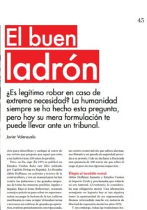 El buen ladrón. tintaLibre. septiembre 2018