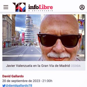 infoLibre entrevista a Javier Valenzuela sobre Demasiado tarde para comprender